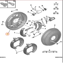 SP 4211A5 BRAKE BACKPLATE LH